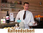 Das „Kaffeedscherl“ am Münchner Viktualienmarkt. Eine Melange aus Charme und Moderne (Foto: Martin Schmitz)